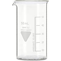 neoLab - Vaso de precipitado con boquilla Kimax Boro 3.3- de cristal- 50 mL- Transparente (transparente)- 1